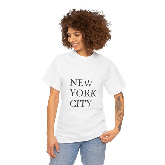 Women's Heavy Cotton Tee - Stylish City Vibe